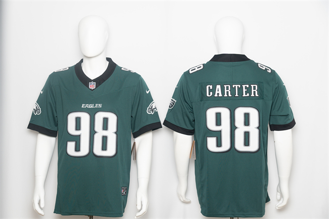 Men's Green Philadelphia Eagles #98 Jalen Carter 2026 F.U.S.E. Vapor Untouchable Limited Stitched Football Jersey